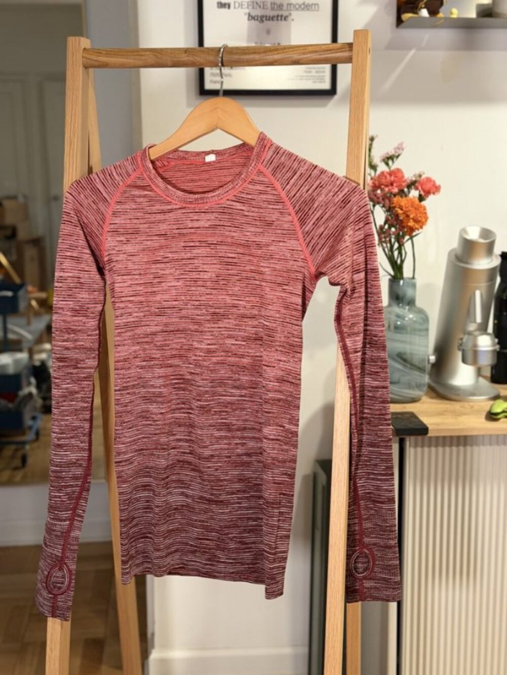 Lululemon Swiftly Tech Long Sleeve Red Space-Dye